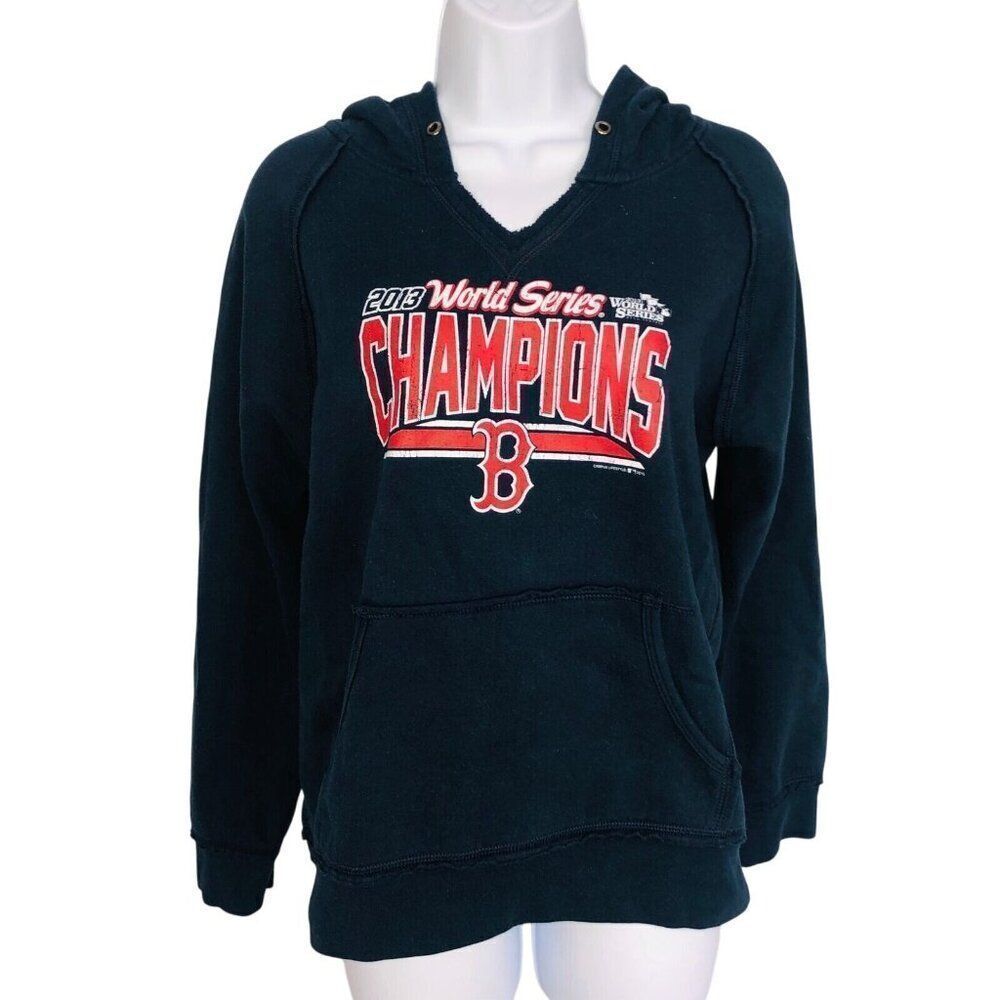 Hoodie Sweatshirt Womens M Blue Boston Red Sox 2013 Champions